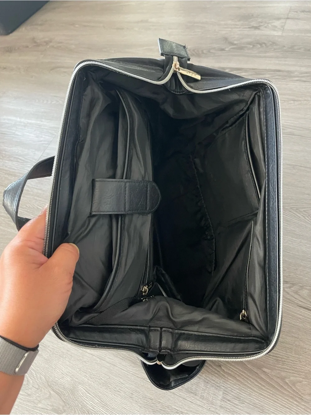 BEIS the Backpack diaper bag in black